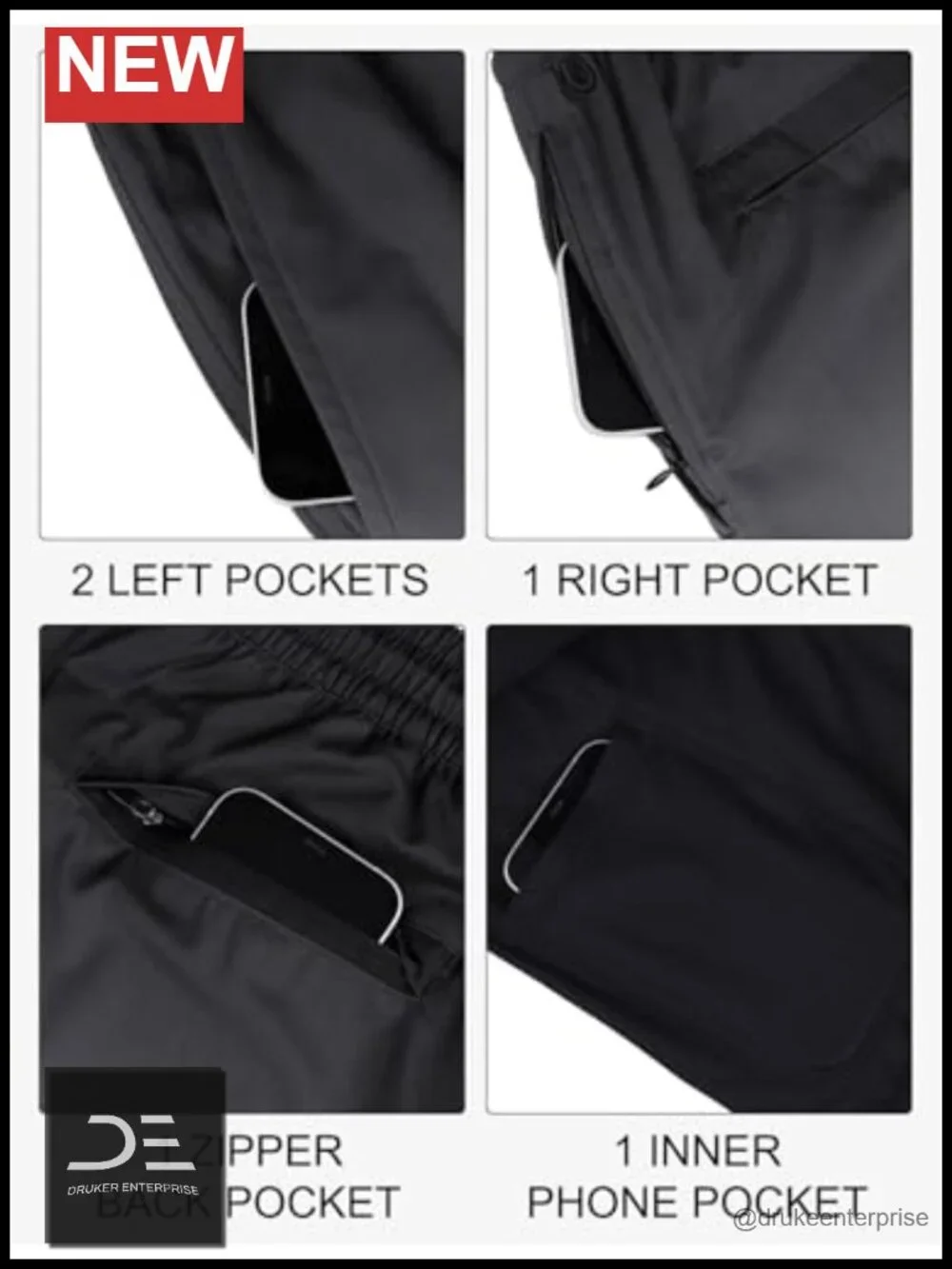 Men Swim Trunks with Compression Liner 7